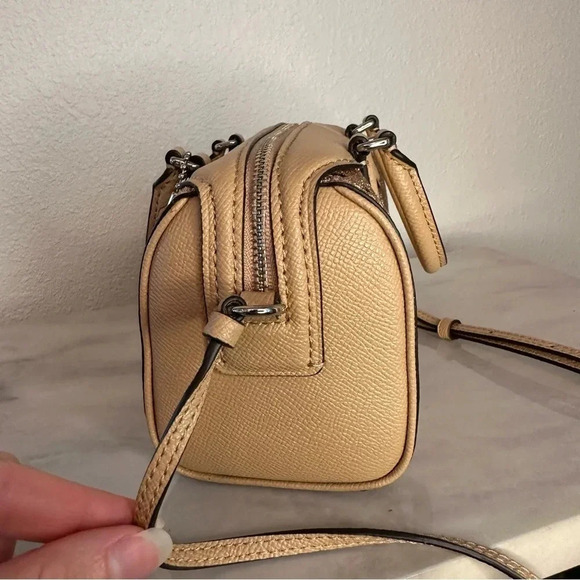 Coach Micro Sparkle Limited Edition Bennett Gold Star Glitter Satchel - Picture 6 of 13